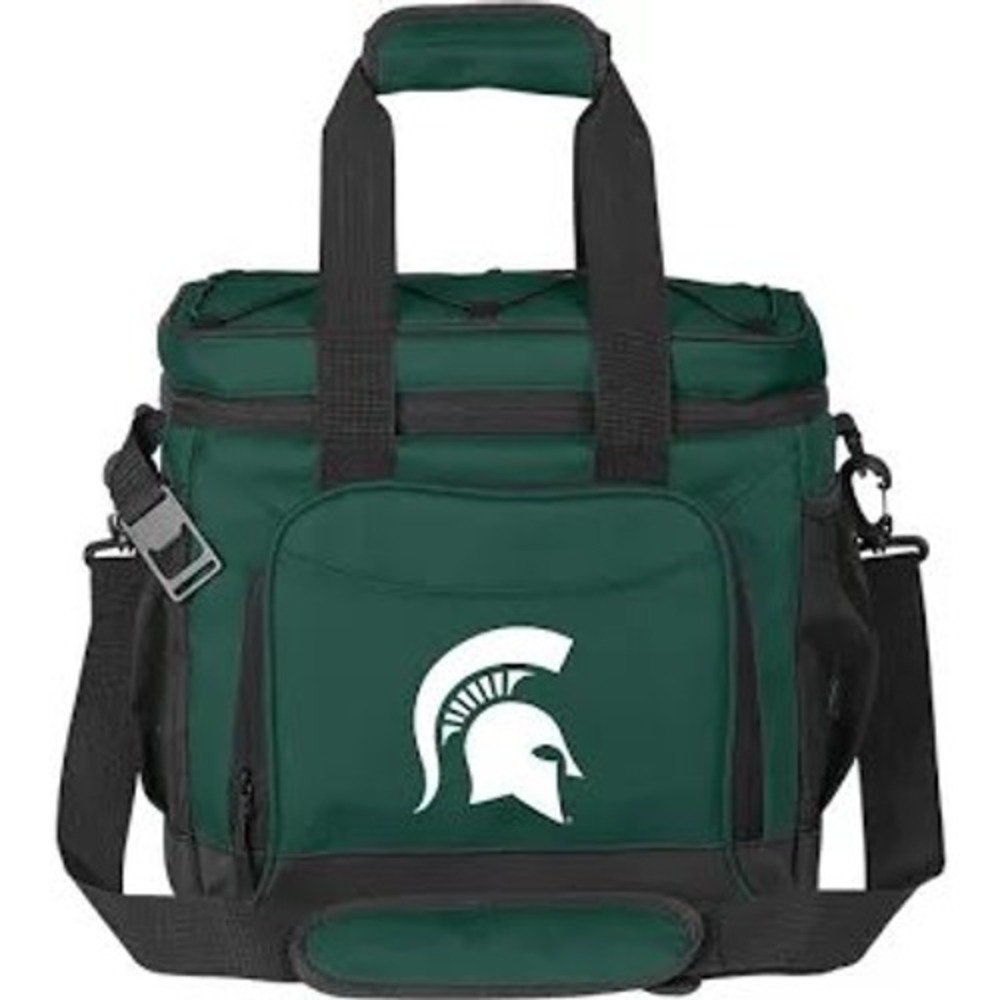 Michigan State Spartans Soft Sided Cooler Bag Green Black Insulated Tailgate Bag